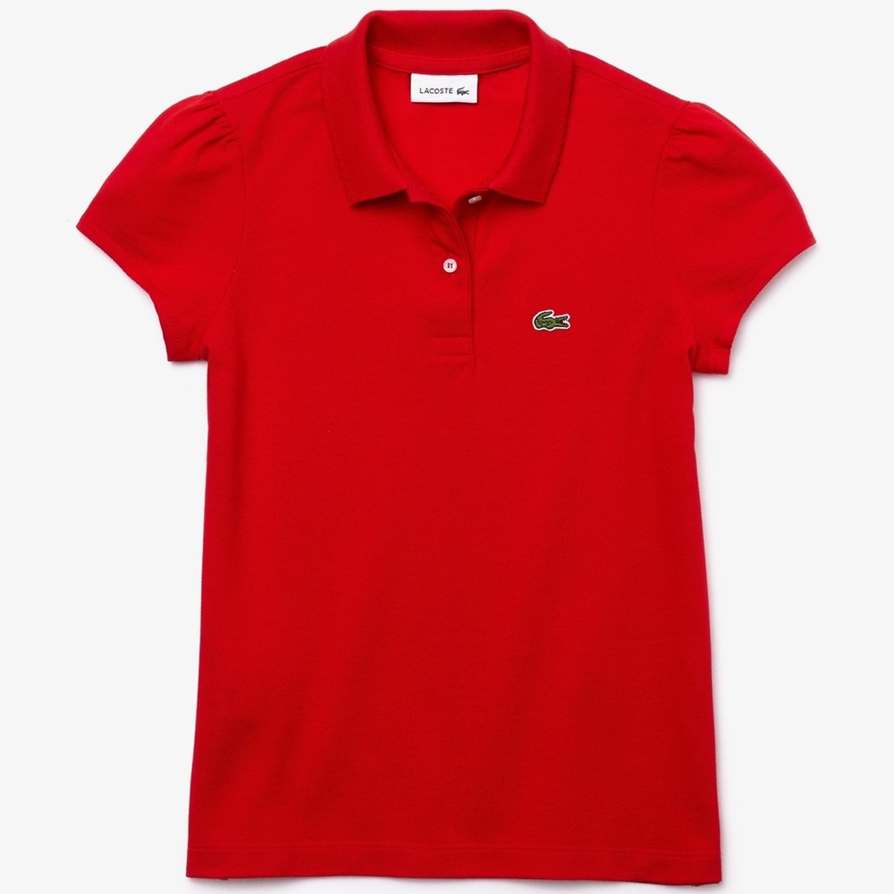 A Red Simple Lacoste Shirt